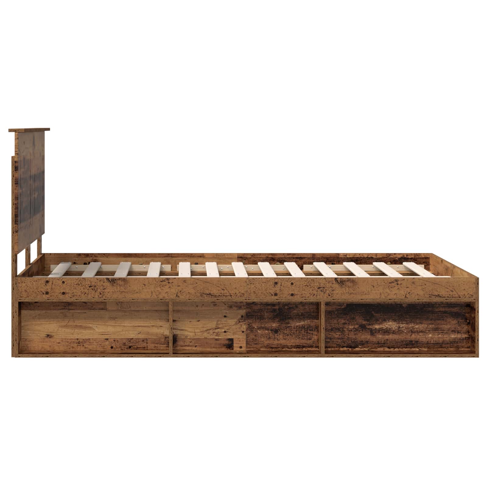 Struttura del letto Legno vecchio 135 x 190 cm Pino massello | homemem39