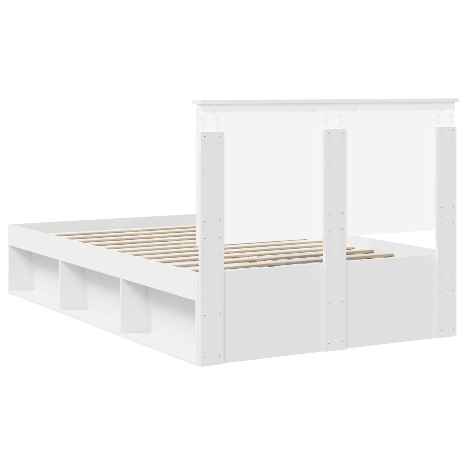Struttura del letto Bianco 120 x 190 cm Pino massello | homemem39