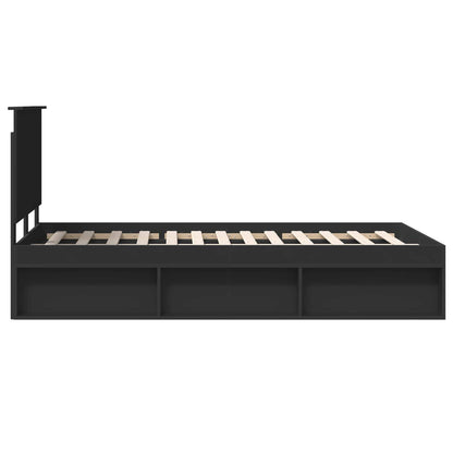 Struttura del letto Nero 120 x 190 cm Pino massello | homemem39