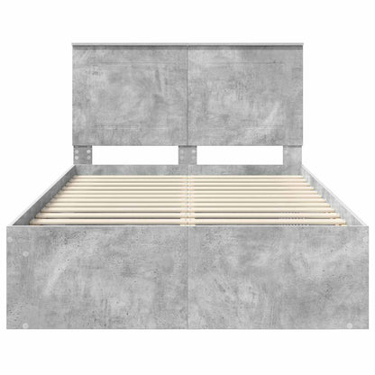 Struttura del letto Calcestruzzo 120 x 190 cm Pino massello | homemem39