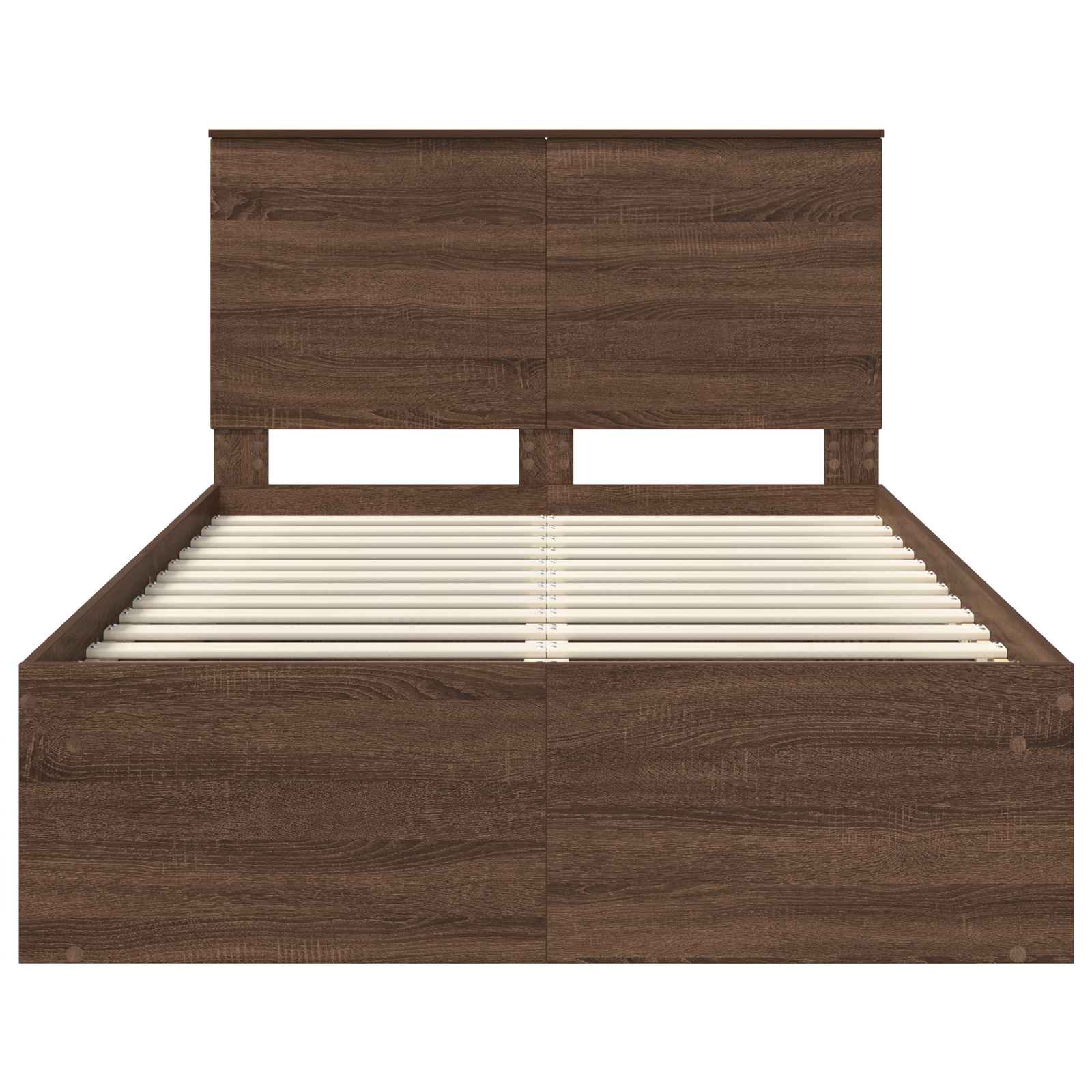 Struttura del letto Rovere Marrone 120 x 190 cm Pino massello | homemem39