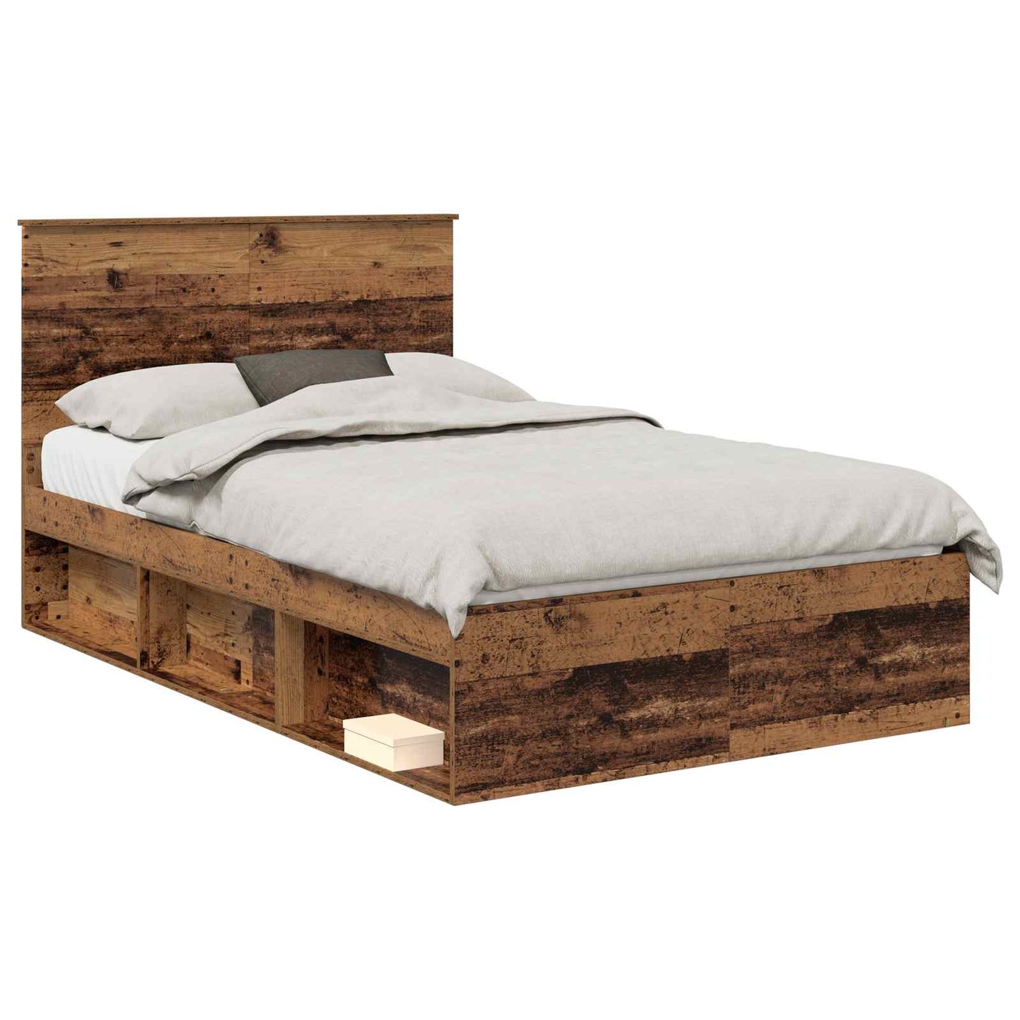 Struttura del letto Legno vecchio 120 x 190 cm Pino massello | homemem39