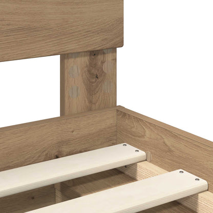 Struttura del letto Rovere Artigianale 120 x 190 cm | homemem39
