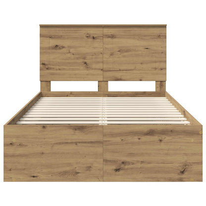 Struttura del letto Rovere Artigianale 120 x 190 cm | homemem39