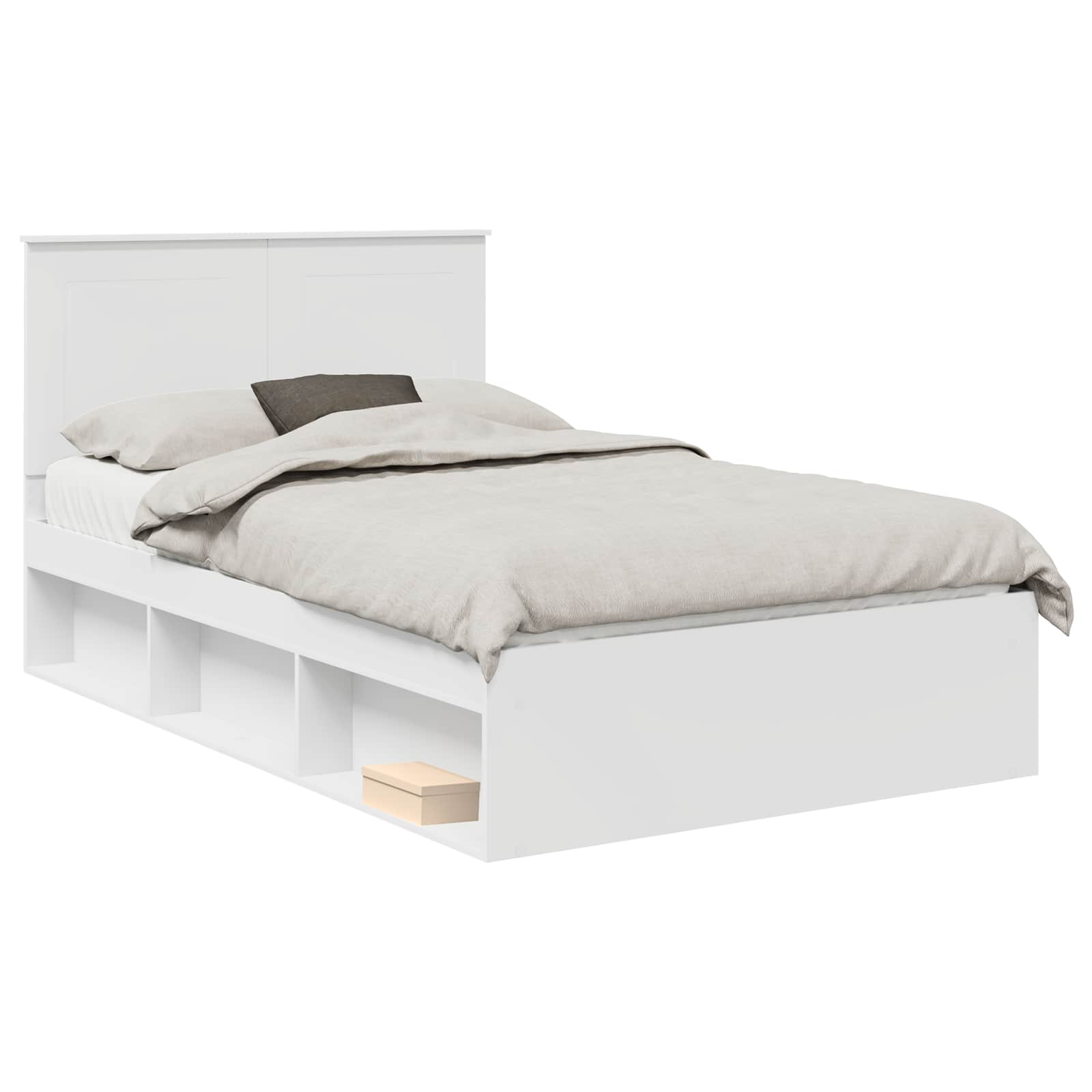 Struttura del letto Bianco 120 x 200 cm Pino massello | homemem39