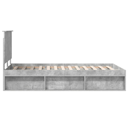 Struttura del letto Calcestruzzo 120 x 200 cm Pino massello | homemem39
