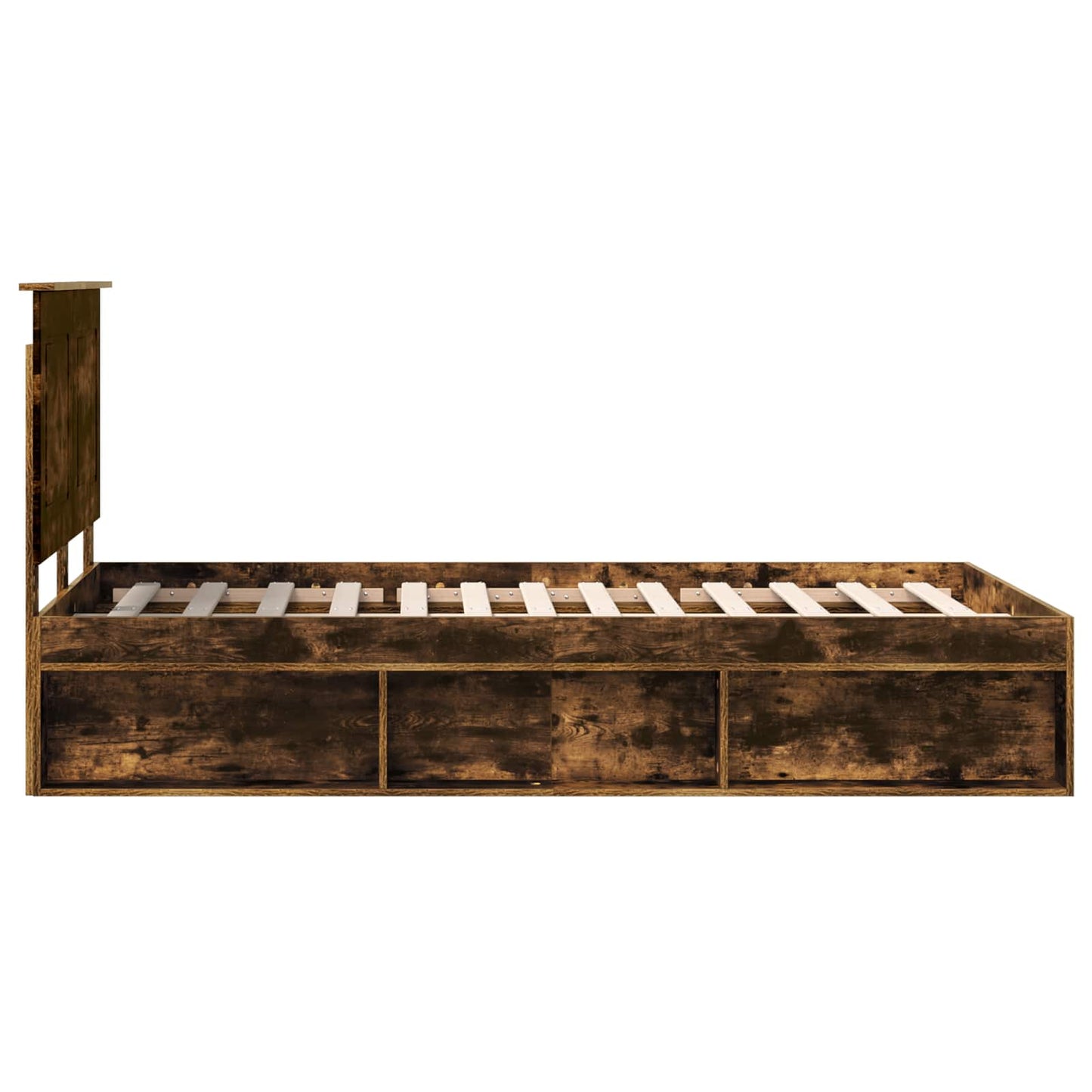 Struttura del letto Rovere fumé 120 x 200 cm Pino massello | homemem39