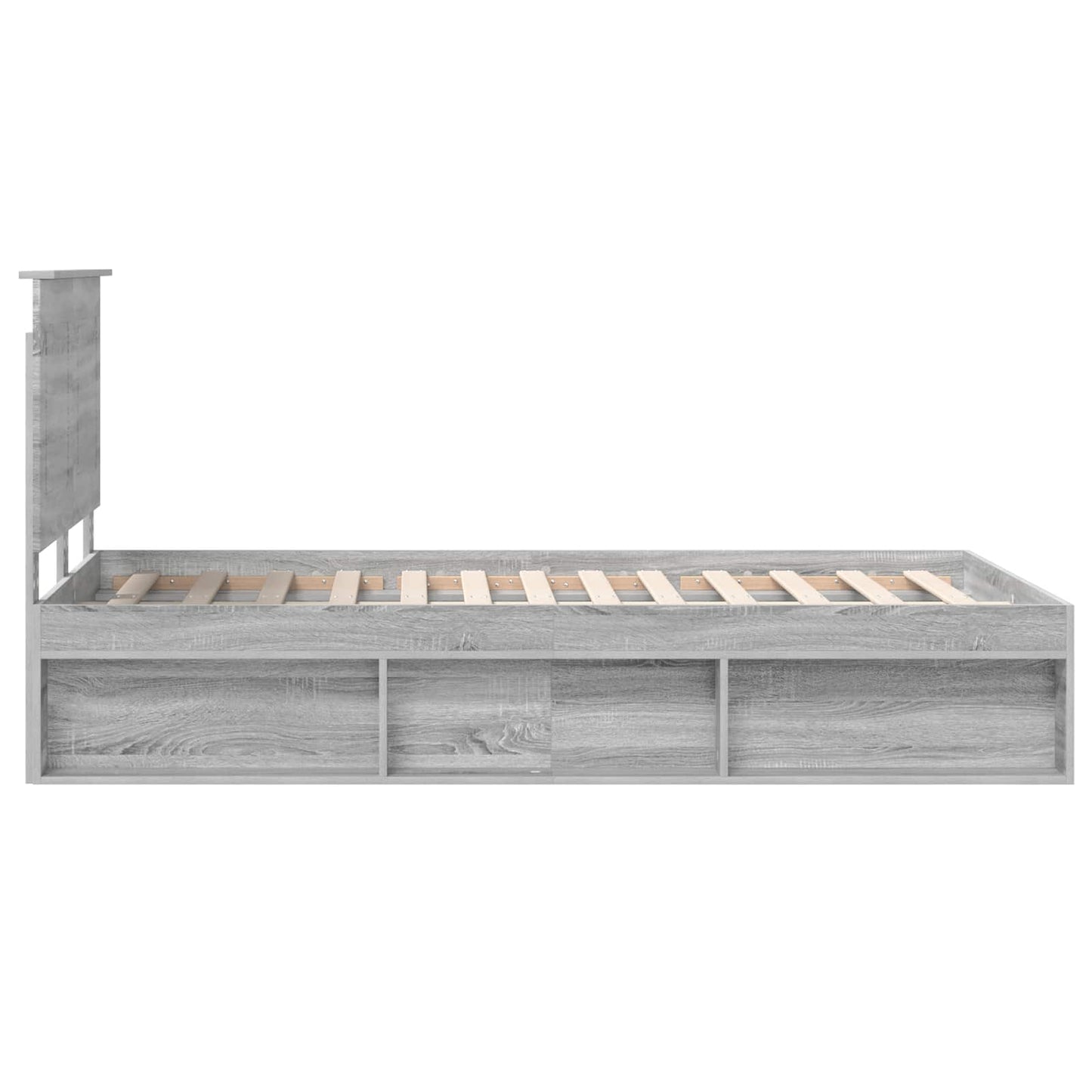 Struttura del letto Grigio Sonoma 120 x 200 cm Pino massello | homemem39