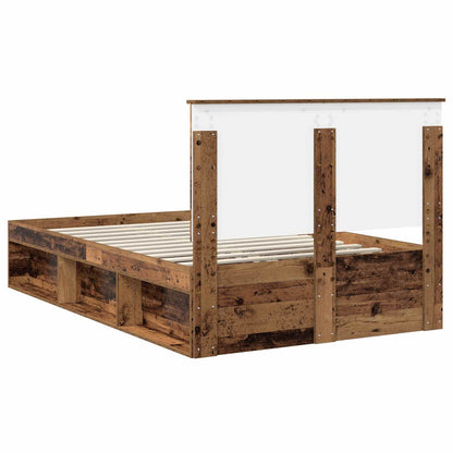 Struttura del letto Legno vecchio 120 x 200 cm Pino massello | homemem39