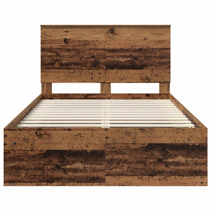 Struttura del letto Legno vecchio 120 x 200 cm Pino massello | homemem39