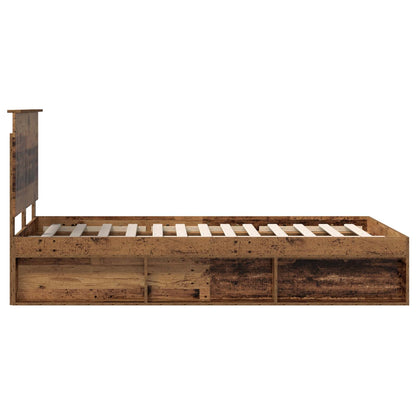Struttura del letto Legno vecchio 120 x 200 cm Pino massello | homemem39