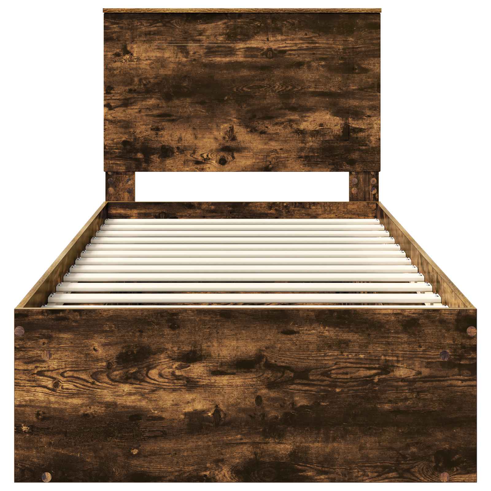 Struttura del letto Rovere fumé 100 x 200 cm Pino massello | homemem39