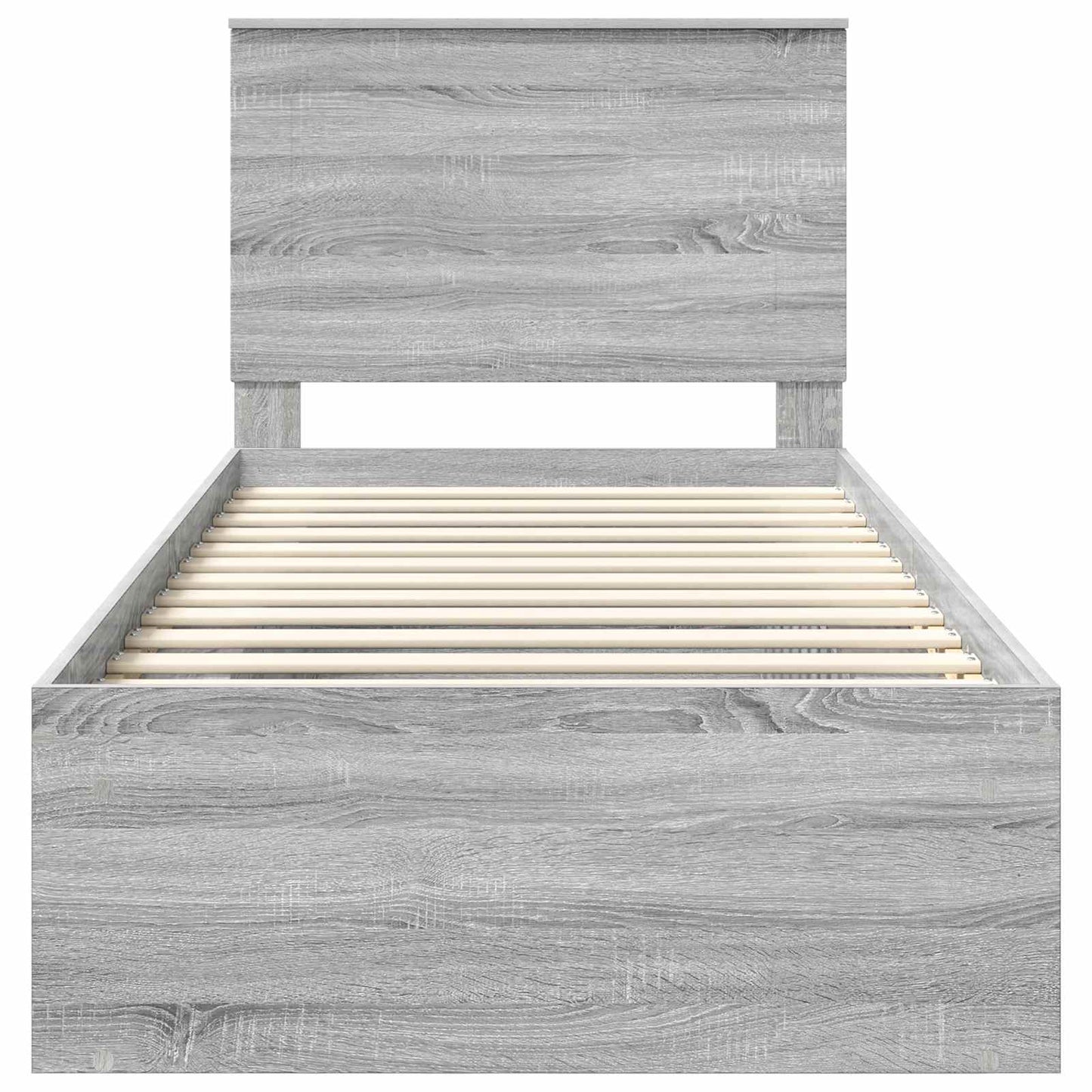 Struttura del letto Grigio Sonoma 100 x 200 cm Pino massello | homemem39