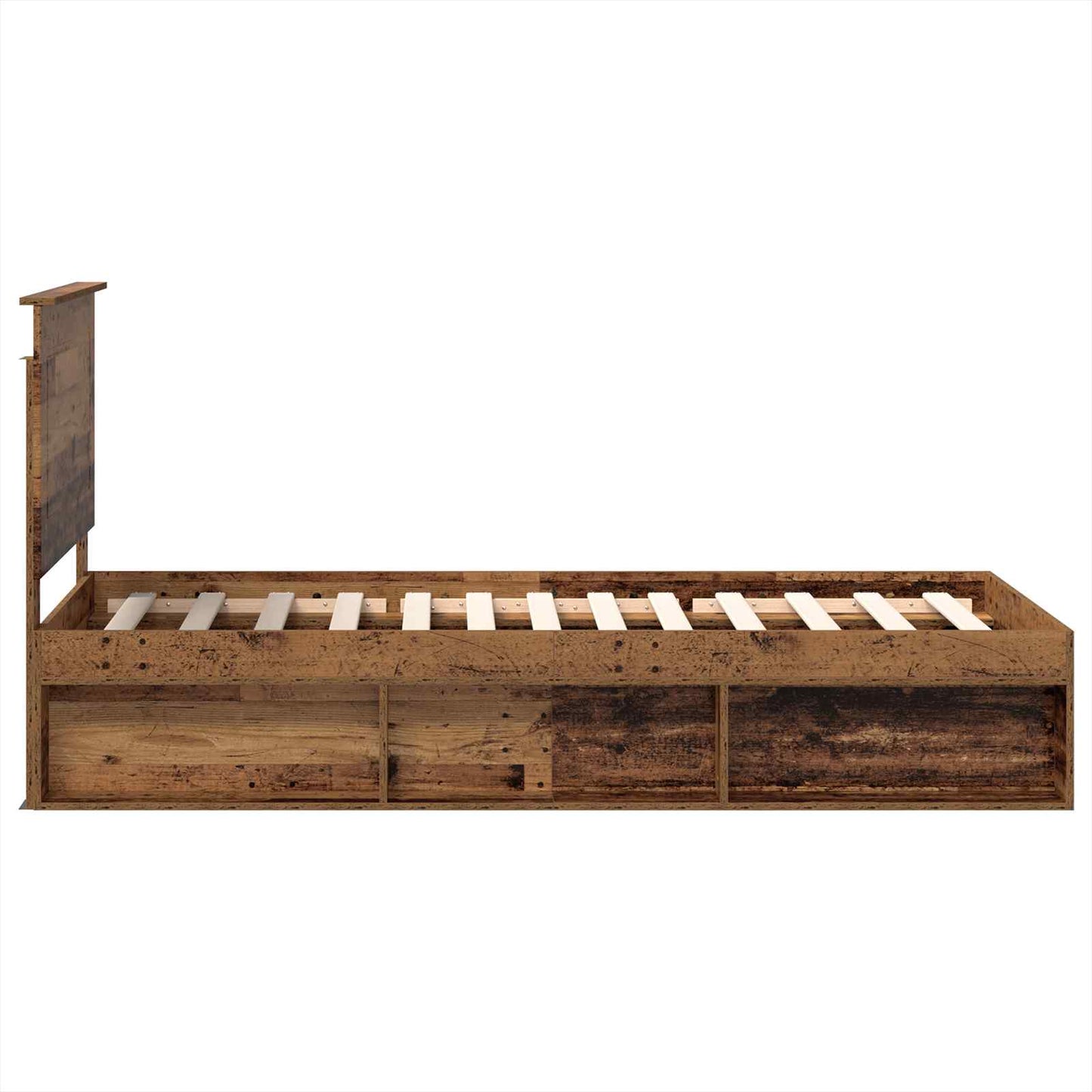 Struttura del letto Legno vecchio 100 x 200 cm Pino massello | homemem39
