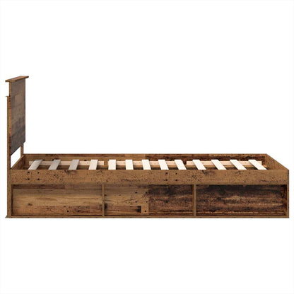 Struttura del letto Legno vecchio 100 x 200 cm Pino massello | homemem39
