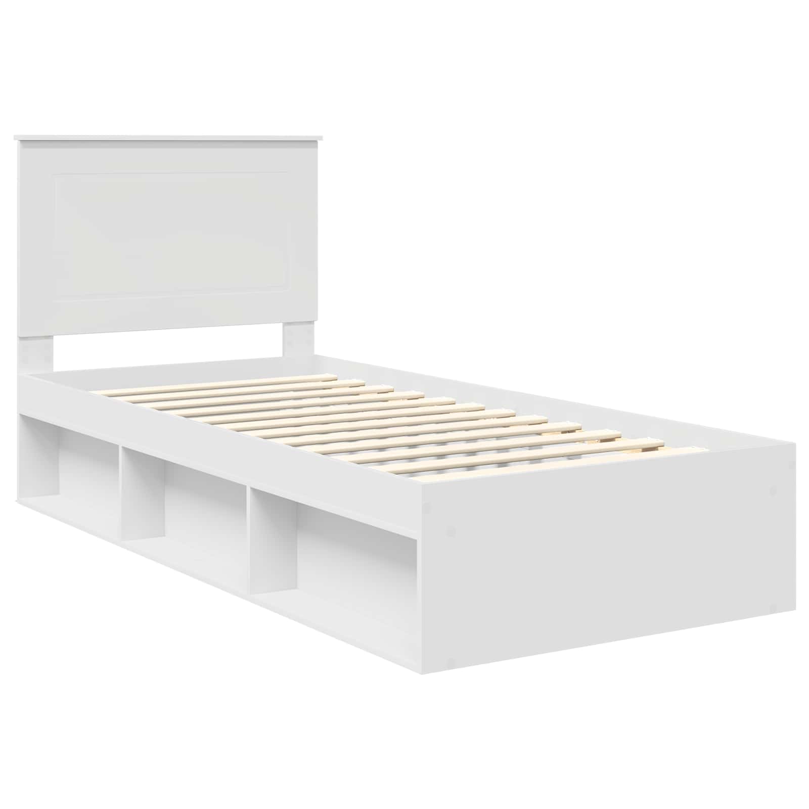 Struttura del letto Bianco 90 x 190 cm Pino massello | homemem39