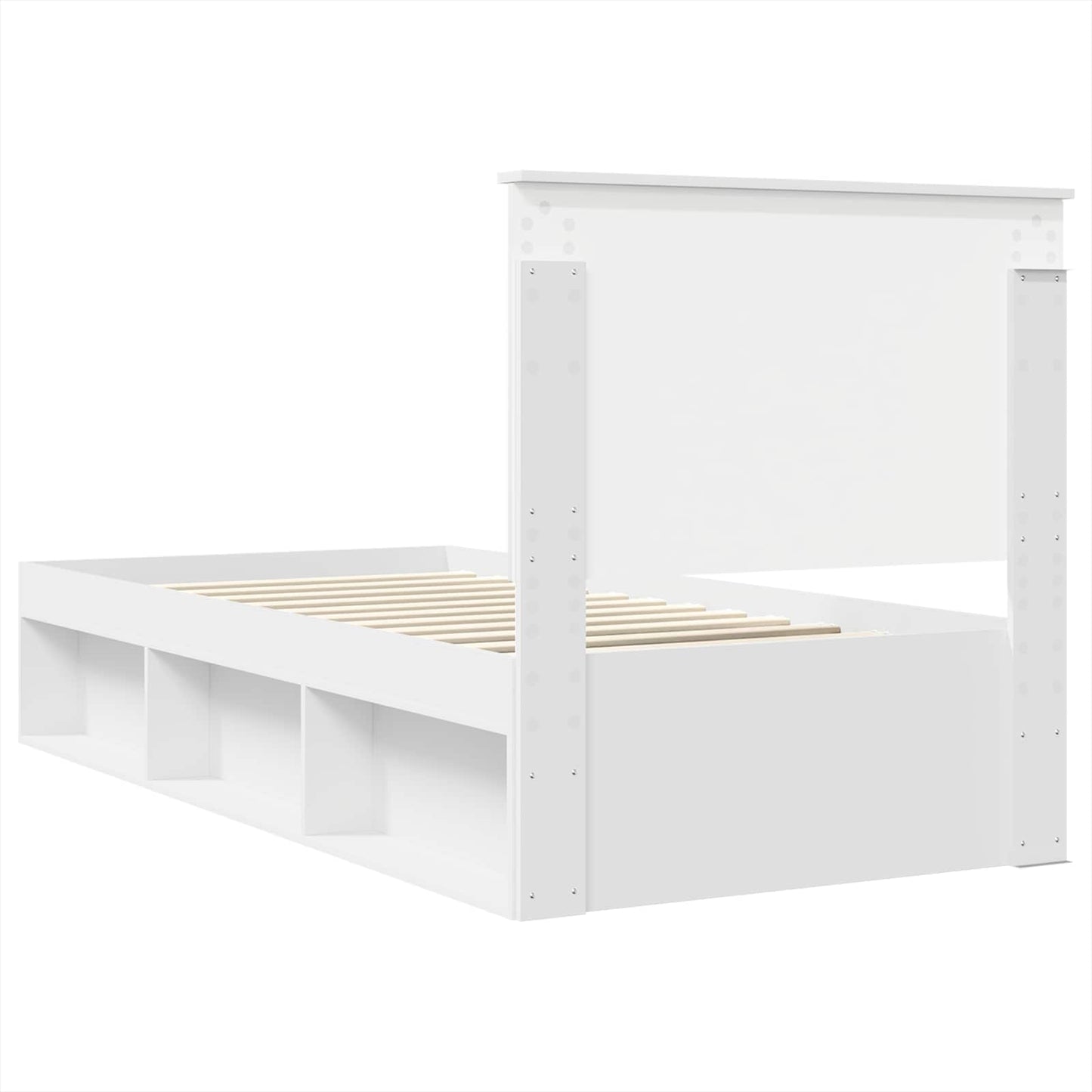 Struttura del letto Bianco 90 x 190 cm Pino massello | homemem39
