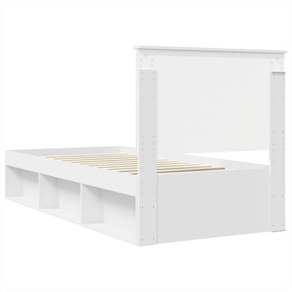 Struttura del letto Bianco 90 x 190 cm Pino massello | homemem39
