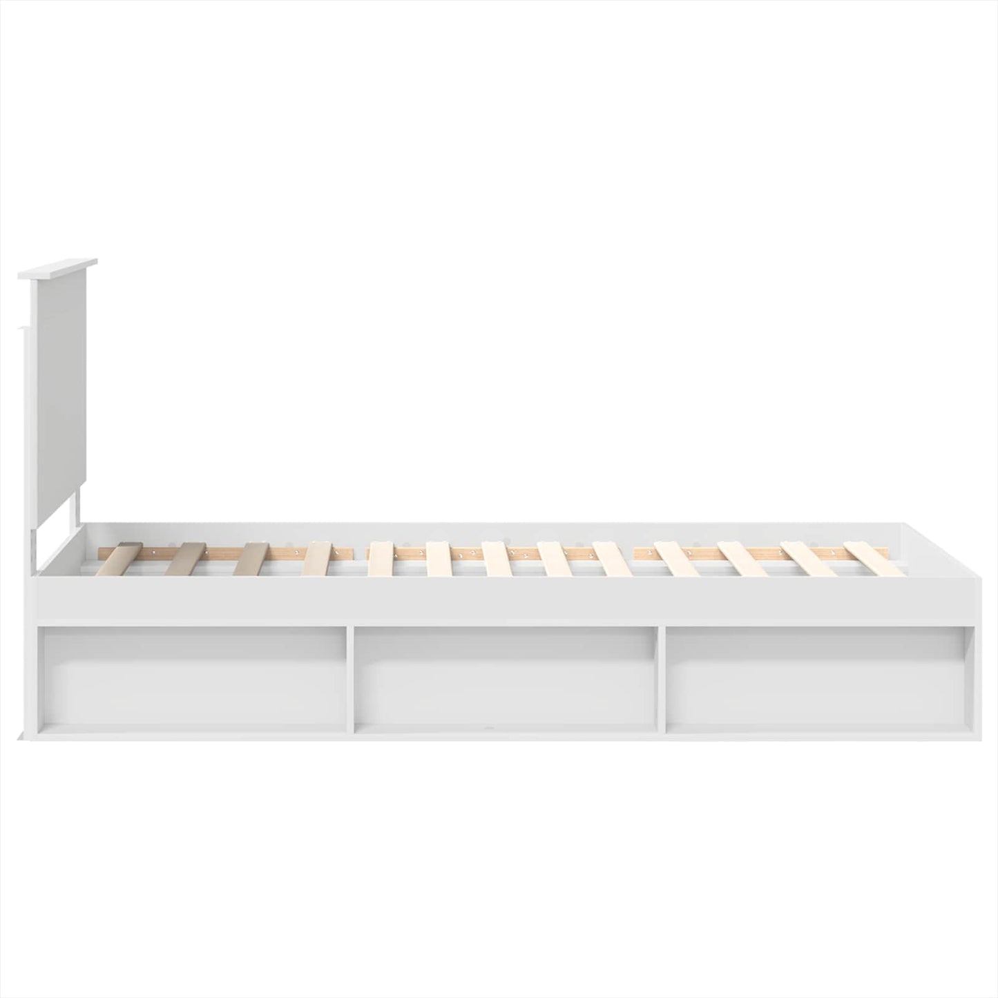 Struttura del letto Bianco 90 x 190 cm Pino massello | homemem39