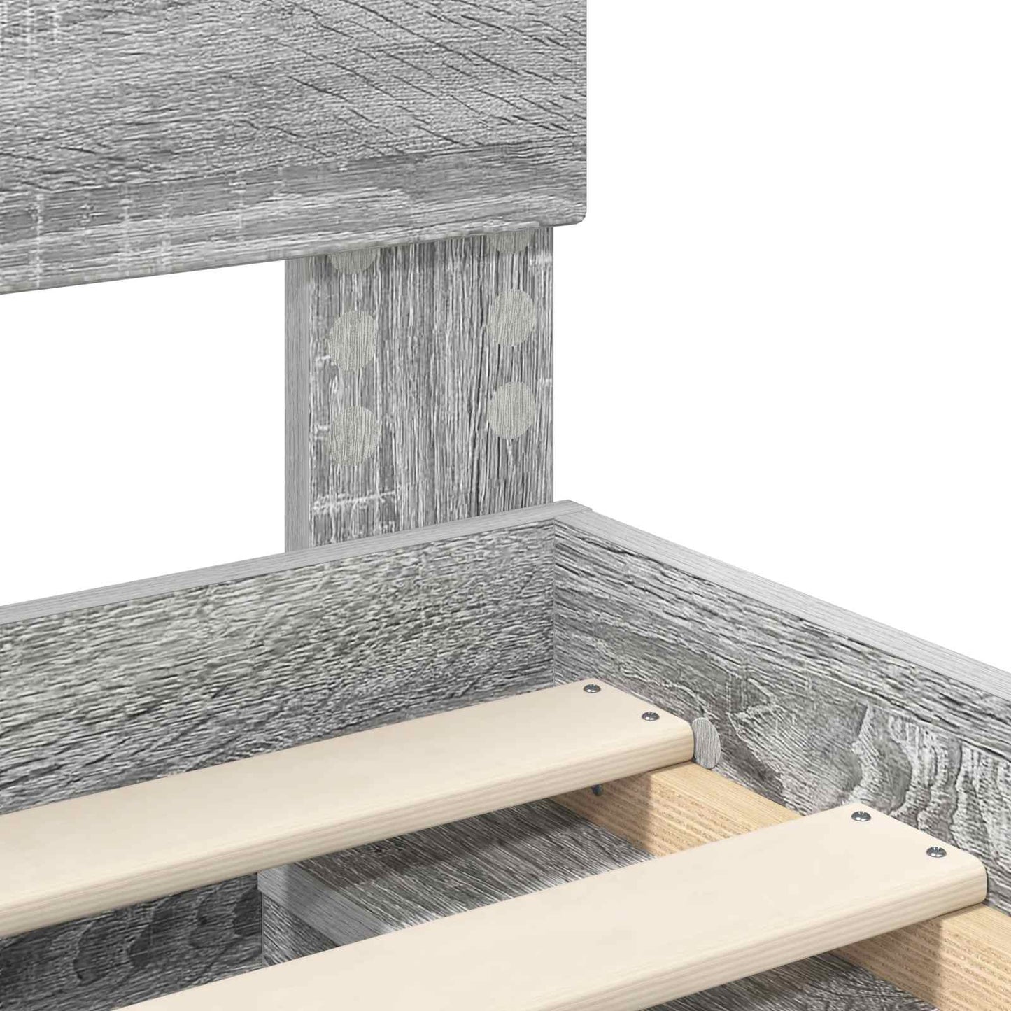 Struttura del letto Grigio Sonoma 90 x 190 cm Pino massello | homemem39