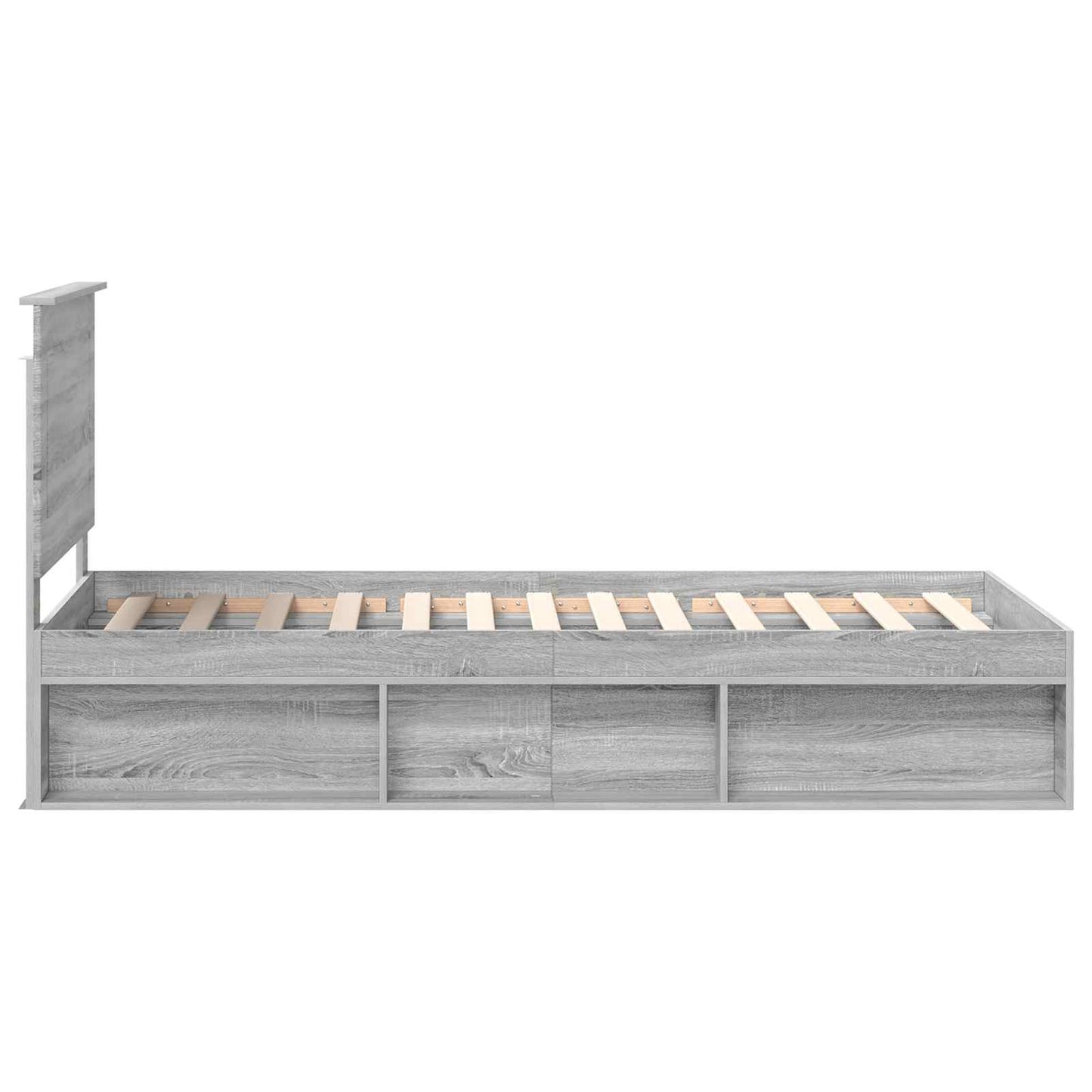 Struttura del letto Grigio Sonoma 90 x 190 cm Pino massello | homemem39