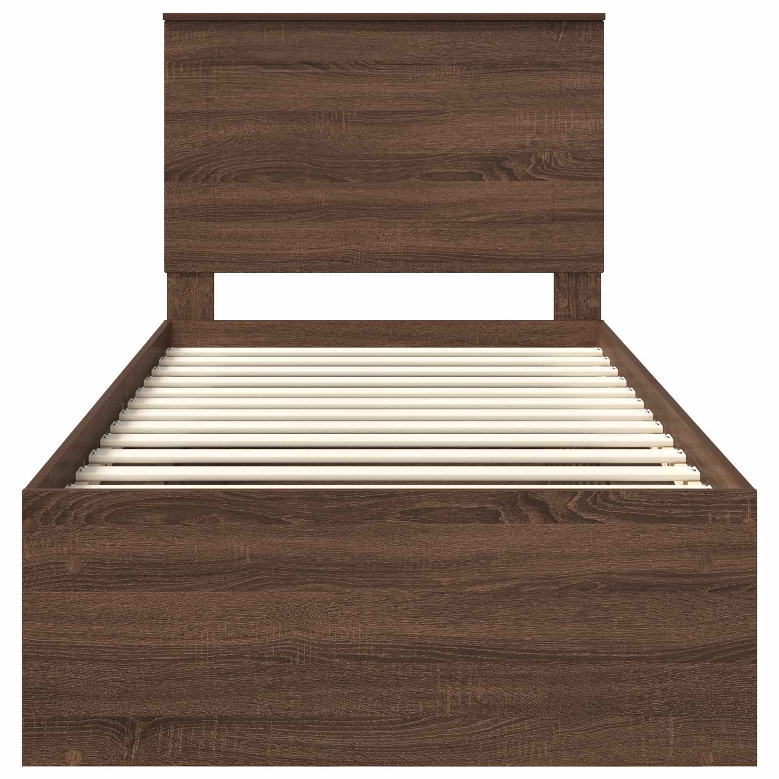 Struttura del letto Rovere Marrone 90 x 190 cm Pino massello | homemem39