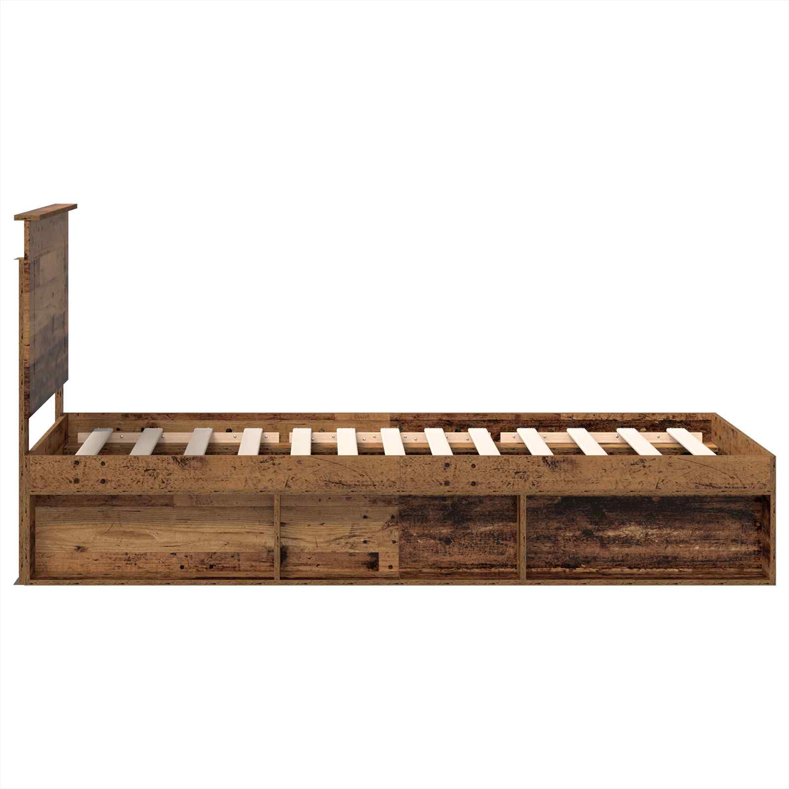 Struttura del letto Legno vecchio 90 x 190 cm Pino massello | homemem39