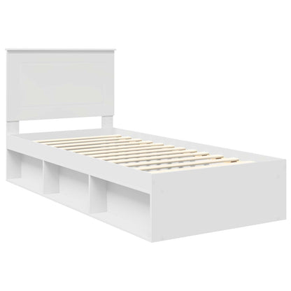 Struttura del letto Bianco 90 x 200 cm Pino massello | homemem39