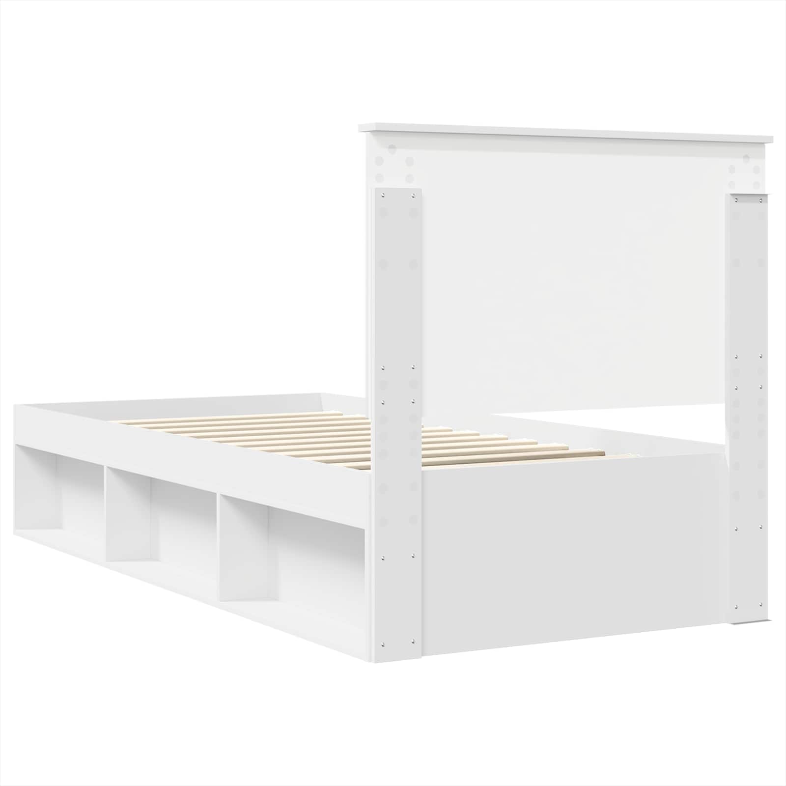 Struttura del letto Bianco 90 x 200 cm Pino massello | homemem39
