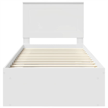 Struttura del letto Bianco 90 x 200 cm Pino massello | homemem39