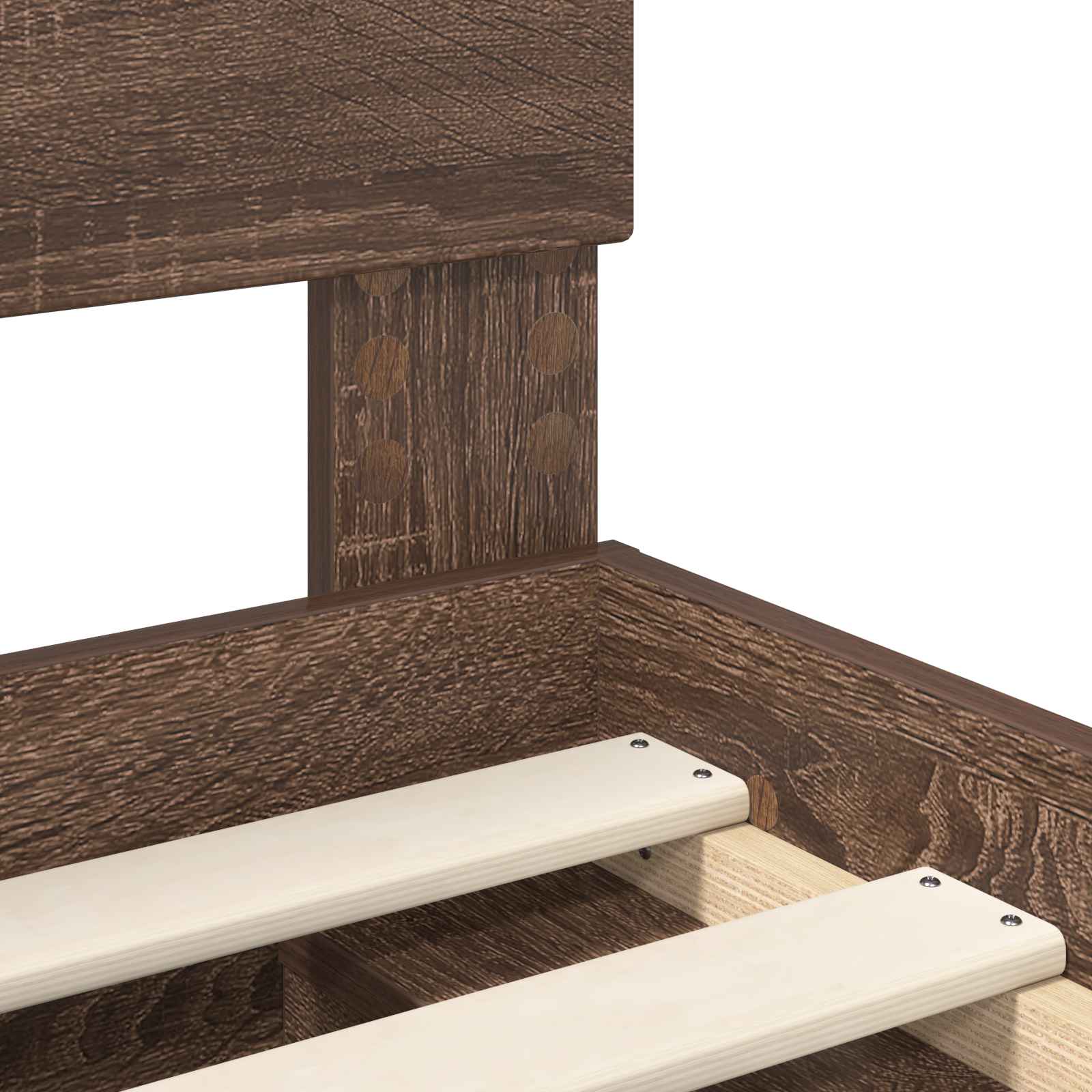 Struttura del letto Rovere Marrone 90 x 200 cm Pino massello | homemem39