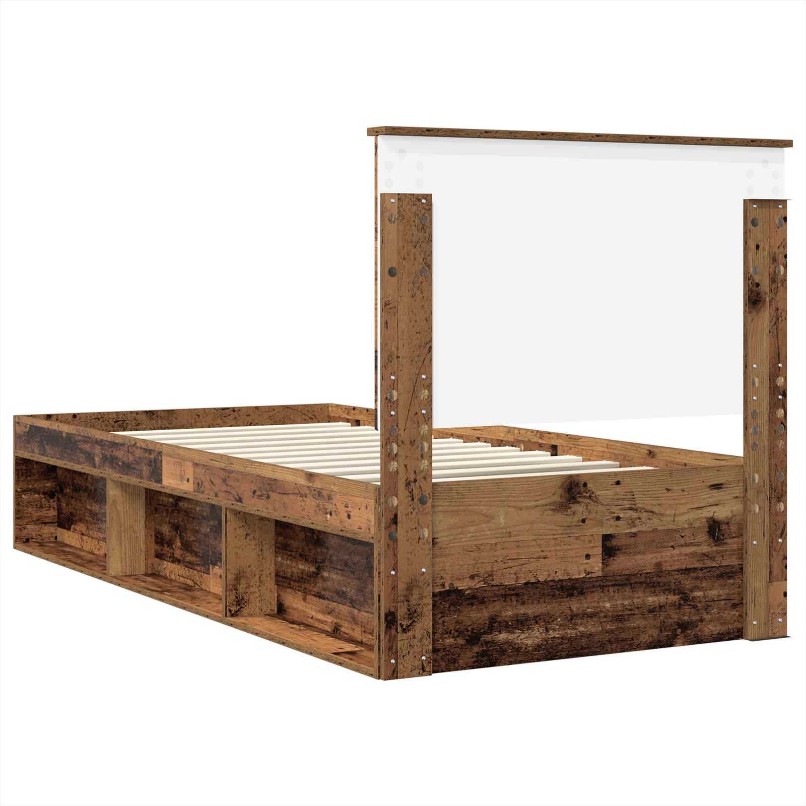Struttura del letto Legno vecchio 90 x 200 cm Pino massello | homemem39