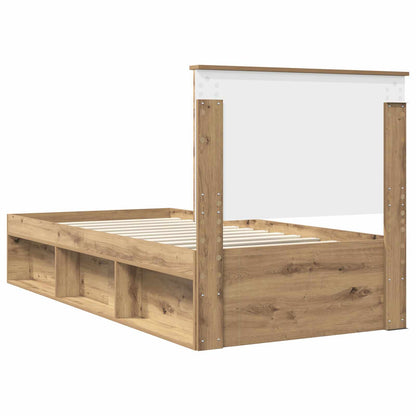 Struttura del letto con testiera Rovere Artigianale 90 x 200 cm | homemem39