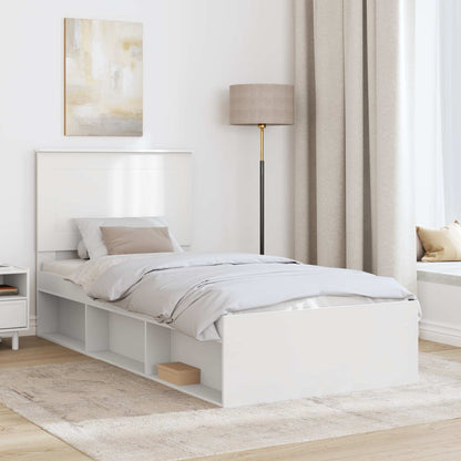 Struttura del letto Bianco 75 x 190 cm Pino massello | homemem39