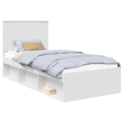 Struttura del letto Bianco 75 x 190 cm Pino massello | homemem39