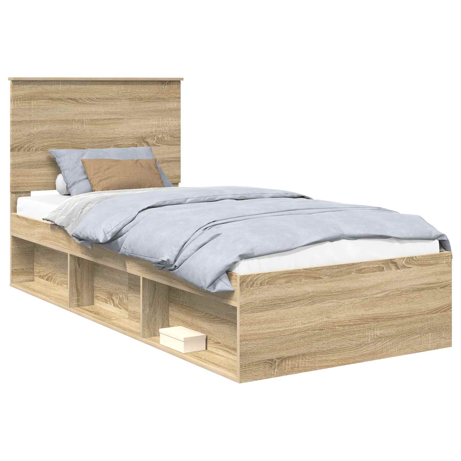 Struttura del letto Rovere Sonoma 75 x 190 cm Pino massello | homemem39