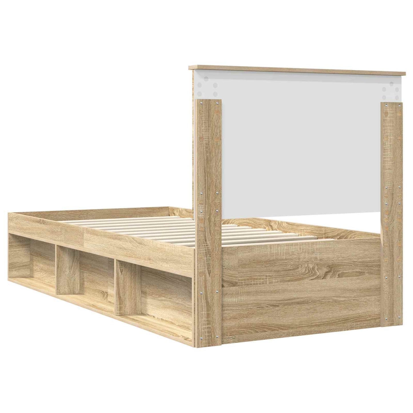 Struttura del letto Rovere Sonoma 75 x 190 cm Pino massello | homemem39