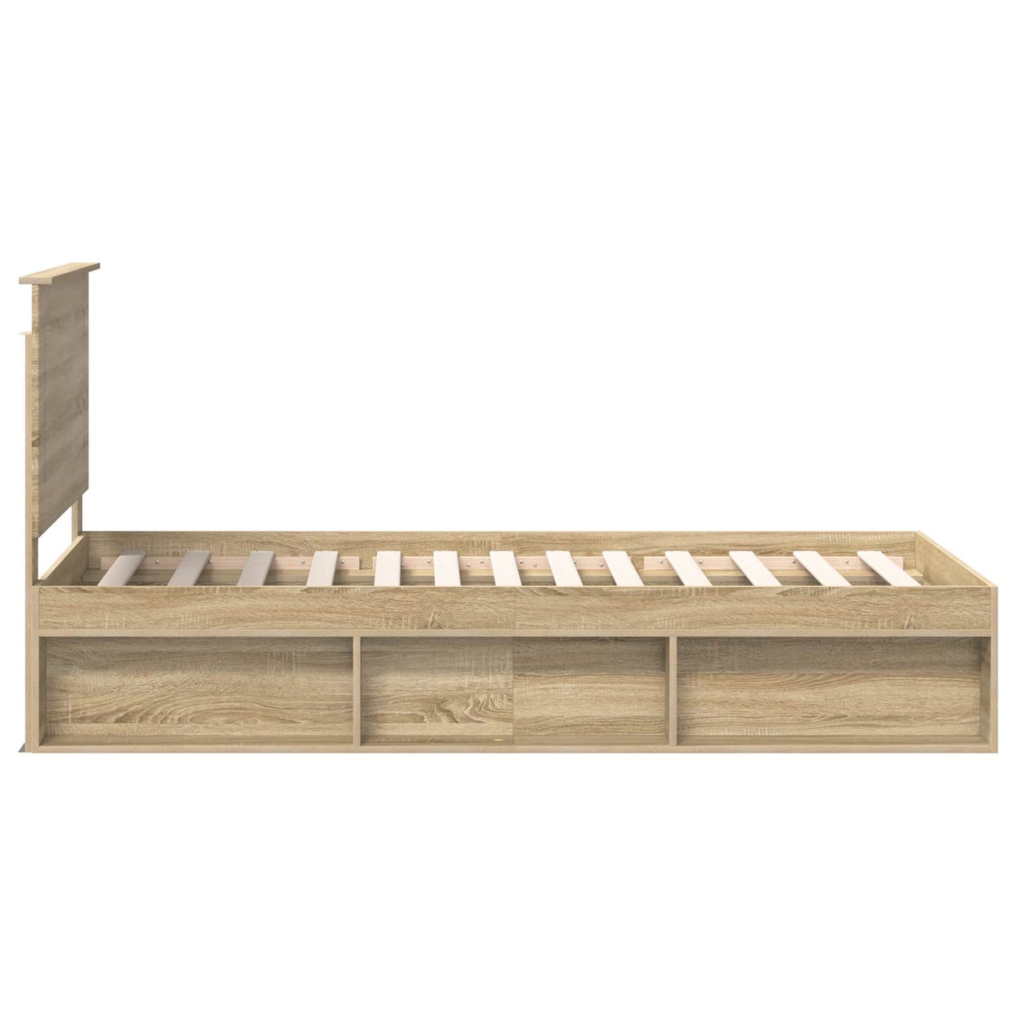 Struttura del letto Rovere Sonoma 75 x 190 cm Pino massello | homemem39