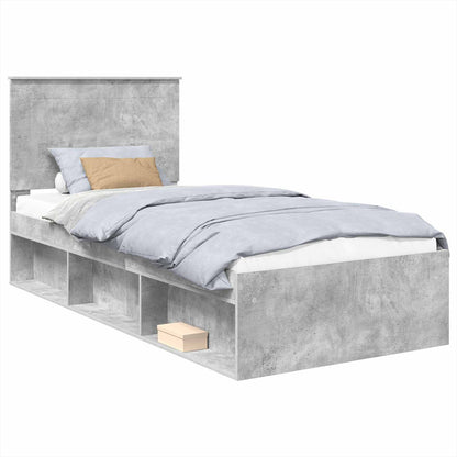Struttura del letto Grigio Concretè 75 x 190 cm Pino massello | homemem39