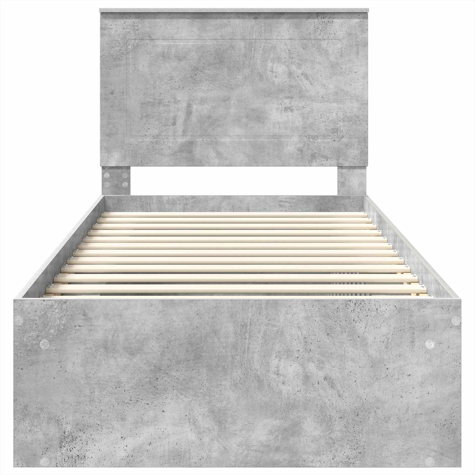 Struttura del letto Grigio Concretè 75 x 190 cm Pino massello | homemem39