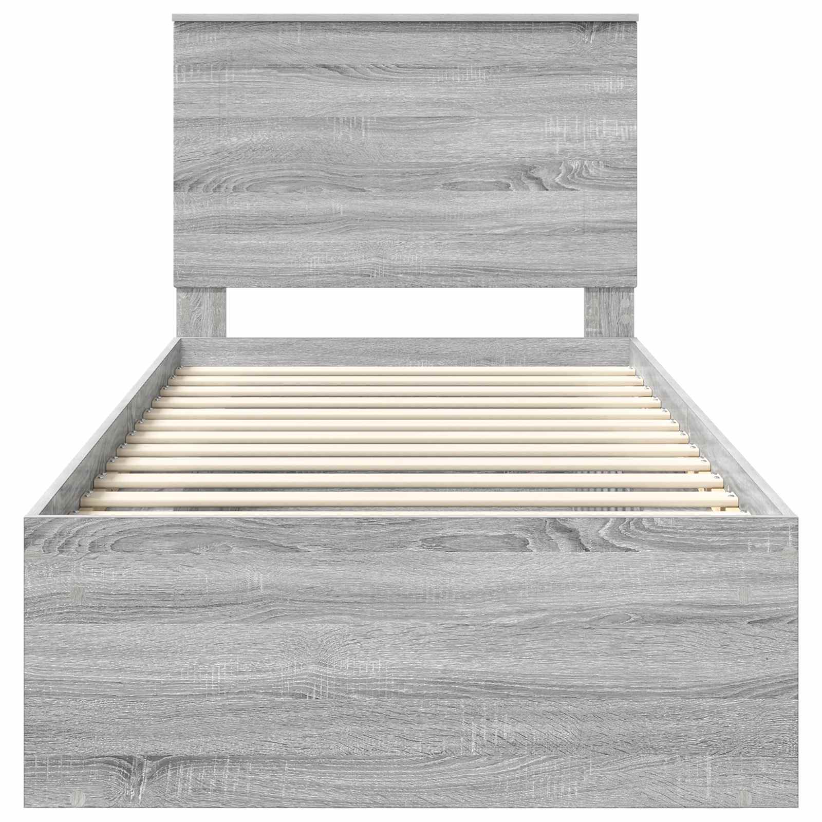 Struttura del letto Grigio Sonoma 75 x 190 cm Pino massello | homemem39