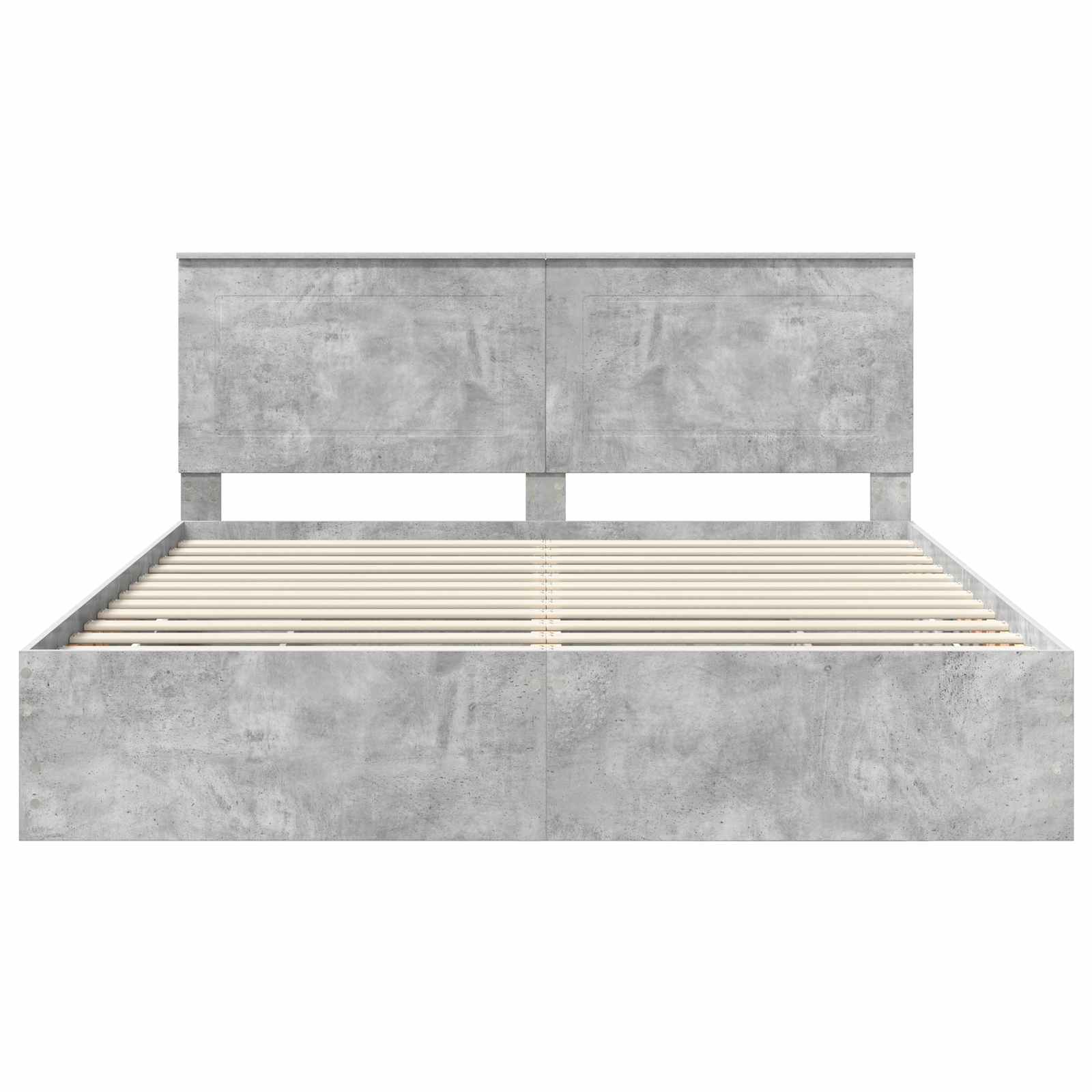 Struttura del letto con cassetto Grigio cemento 200 x 200 cm | homemem39
