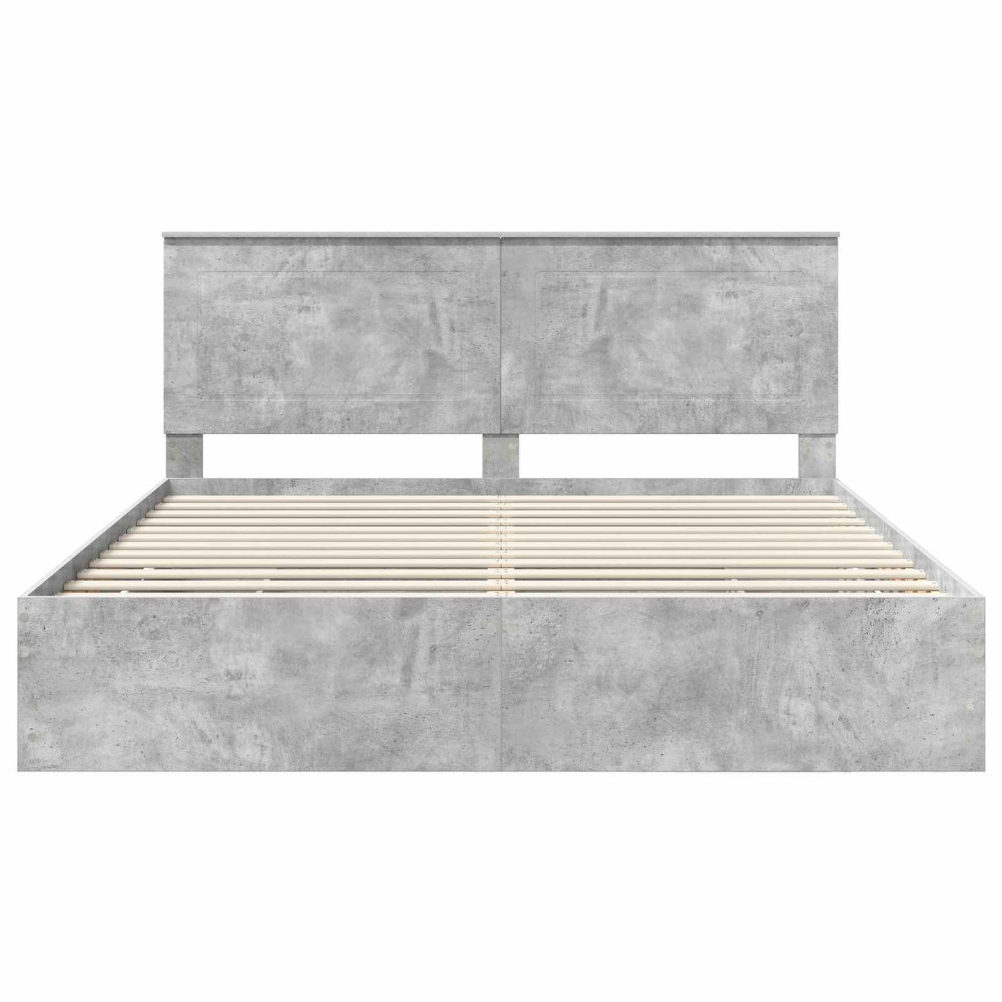 Struttura del letto con cassetto Grigio cemento 200 x 200 cm