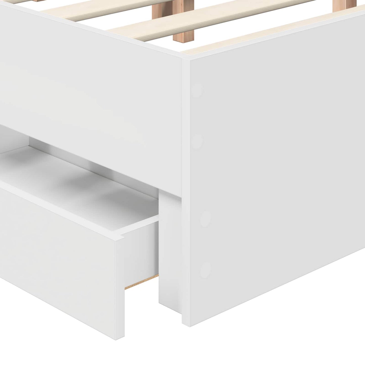 Struttura del letto Bianco 140 x 190 cm Legno Ingegnerizzato