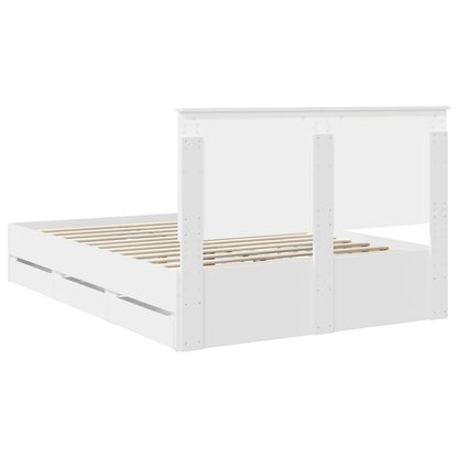 Struttura del letto Bianco 140 x 190 cm Legno Ingegnerizzato | homemem39