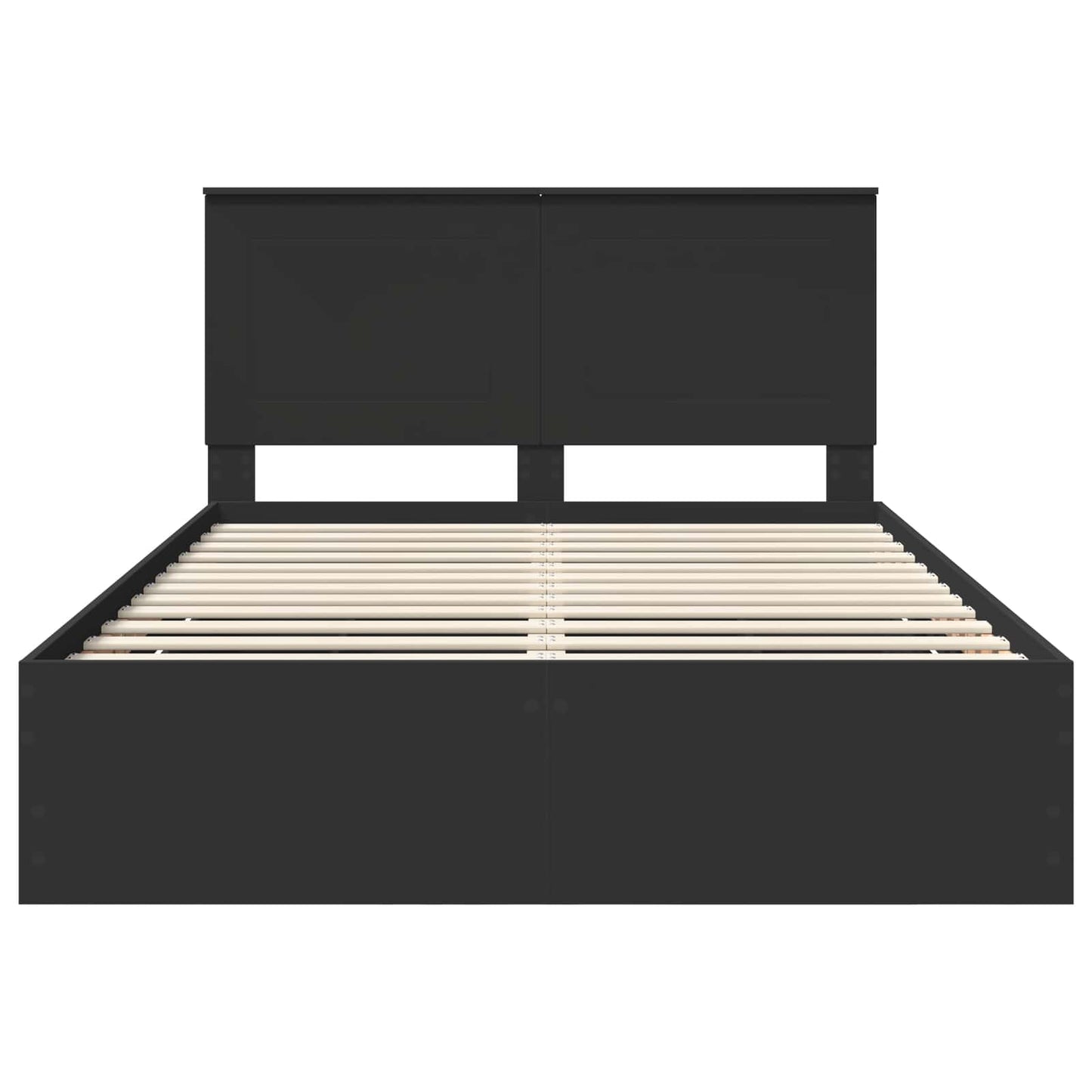 Struttura del letto Nero 140 x 190 cm Legno Ingegnerizzato