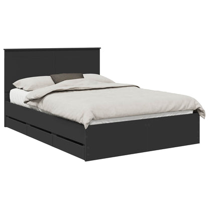 Struttura del letto Nero 140 x 200 cm Legno Ingegnerizzato | homemem39