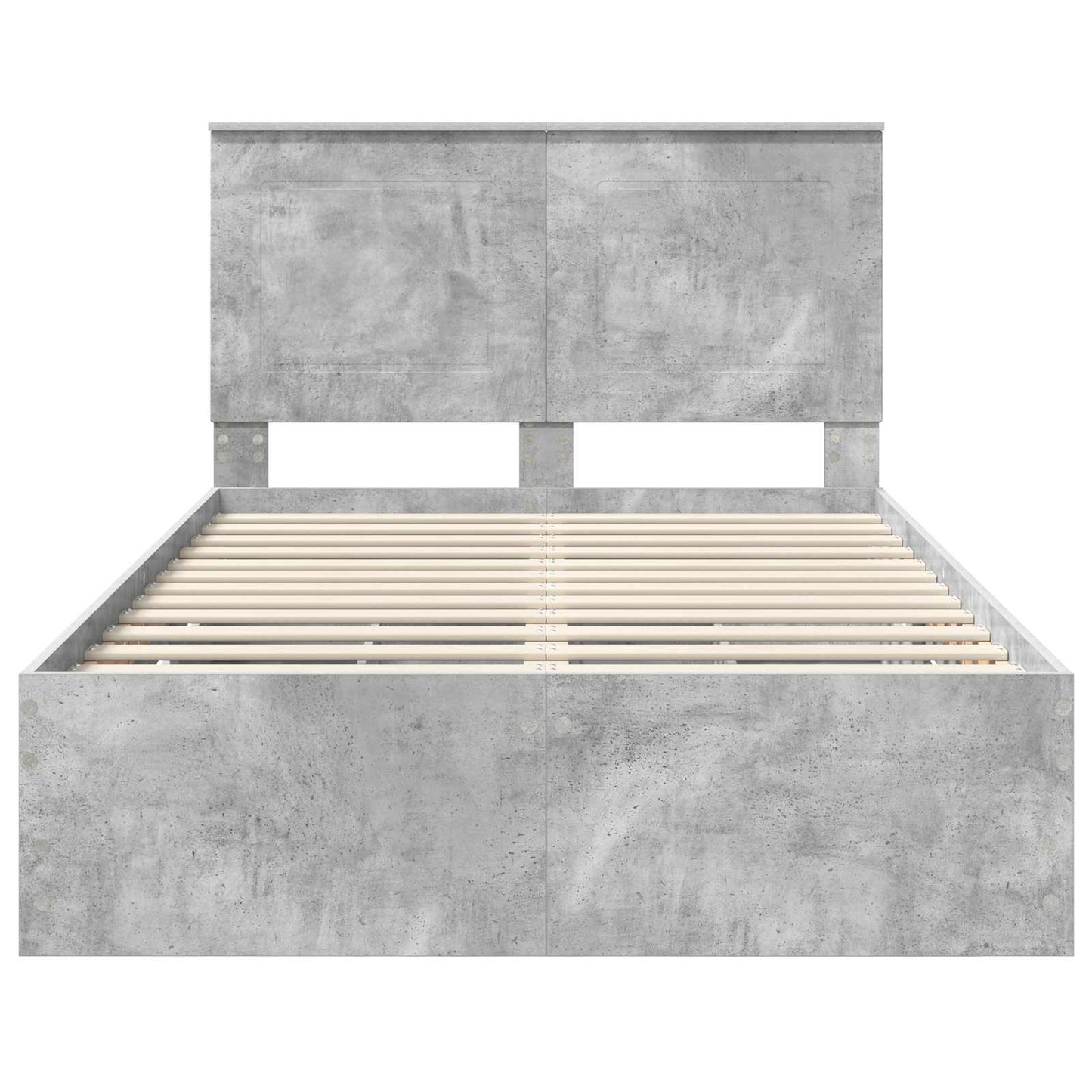 Struttura del letto con cassetto Grigio cemento 135 x 190 cm | homemem39