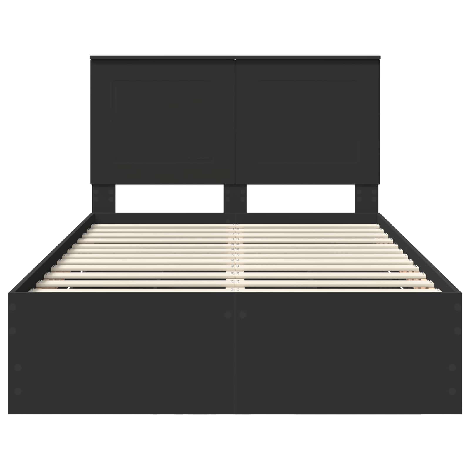 Struttura del letto Nero 120 x 190 cm Legno Ingegnerizzato | homemem39