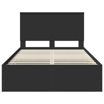 Struttura del letto Nero 120 x 190 cm Legno Ingegnerizzato | homemem39